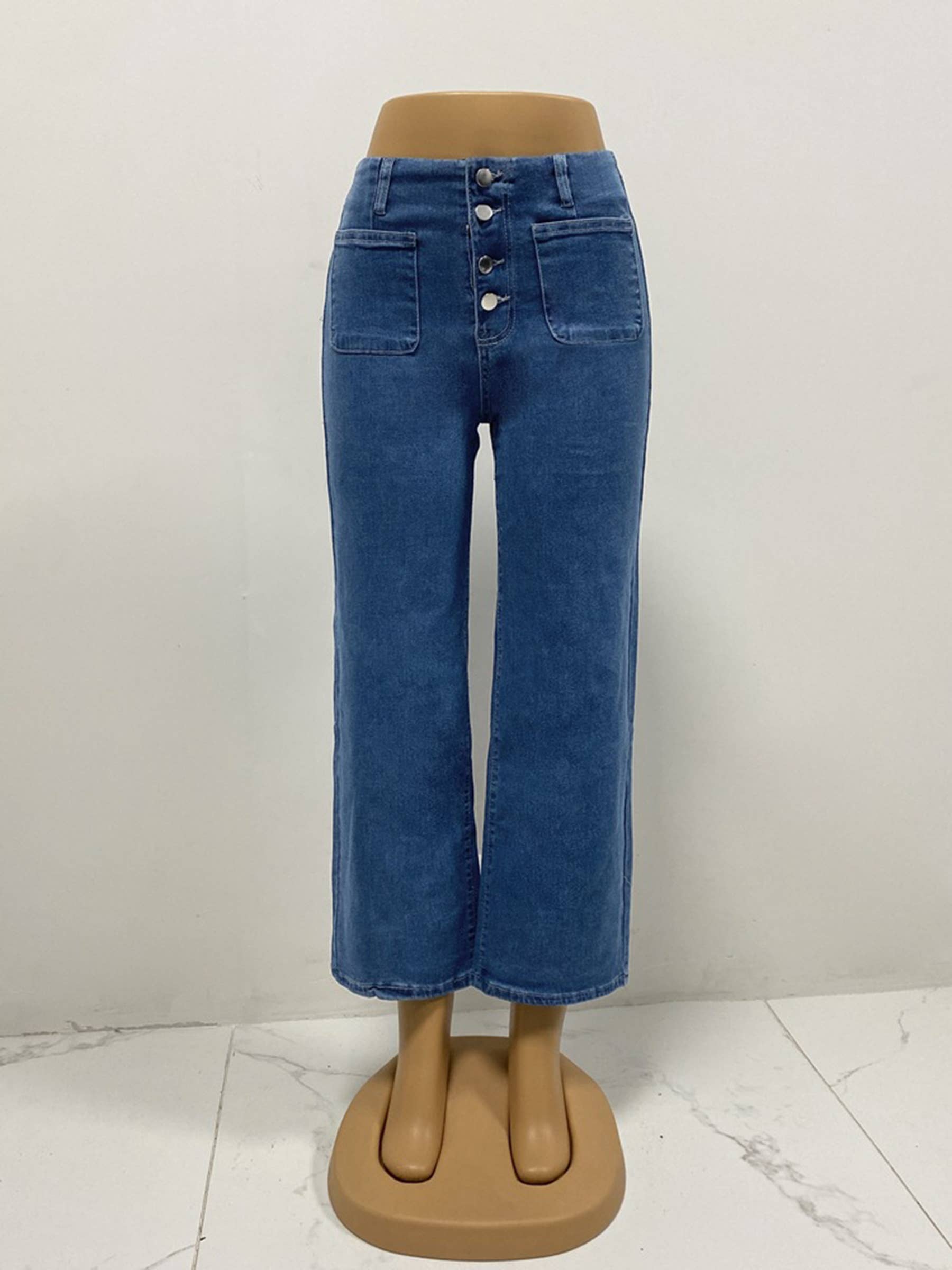 High Waisted Straight Leg Pants
