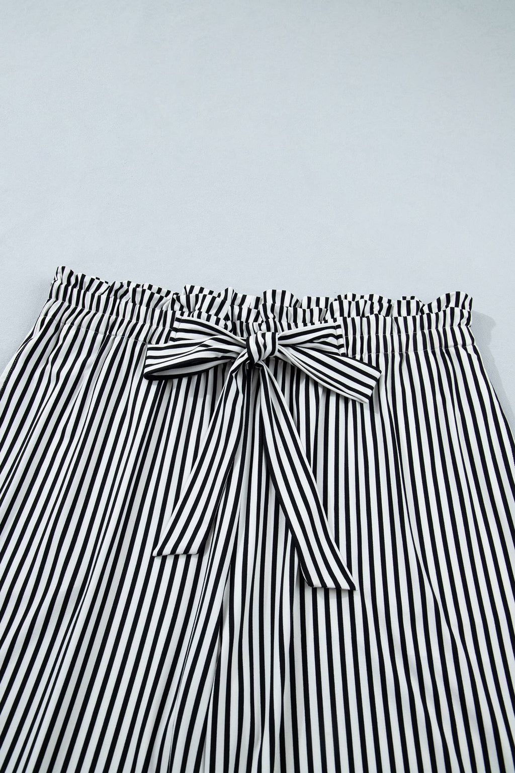 Stripe Plus Size Loose Straight Casual Pants S-4X