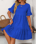 Summer Floaty Relaxed Short-Sleeved Dress