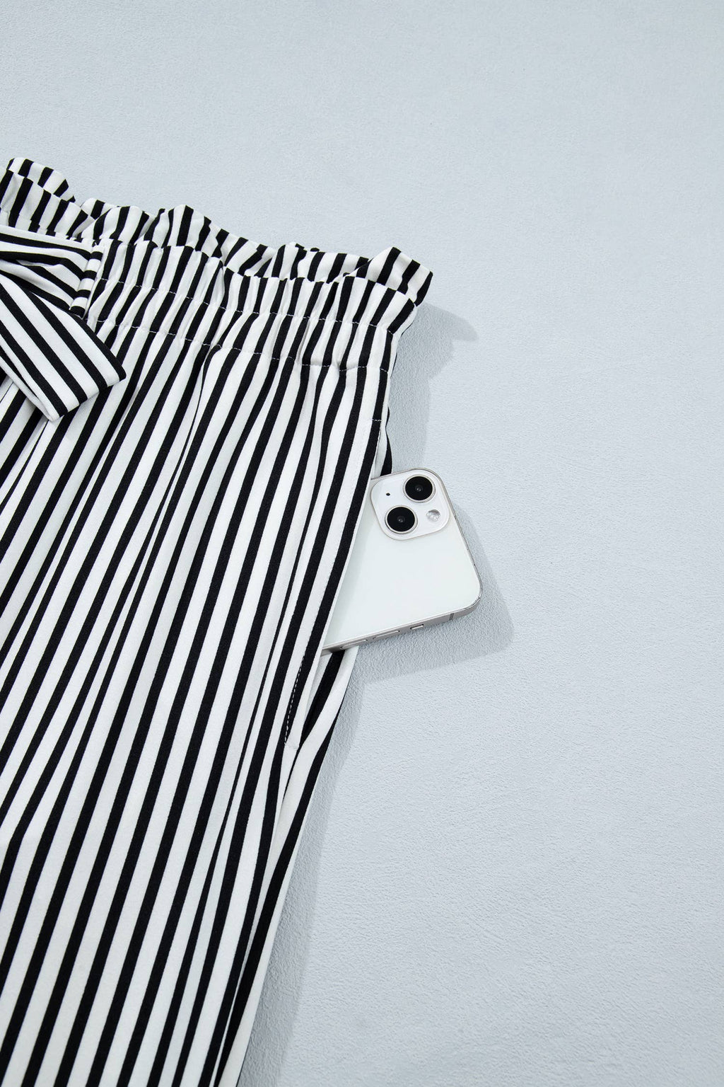 Stripe Plus Size Loose Straight Casual Pants S-4X